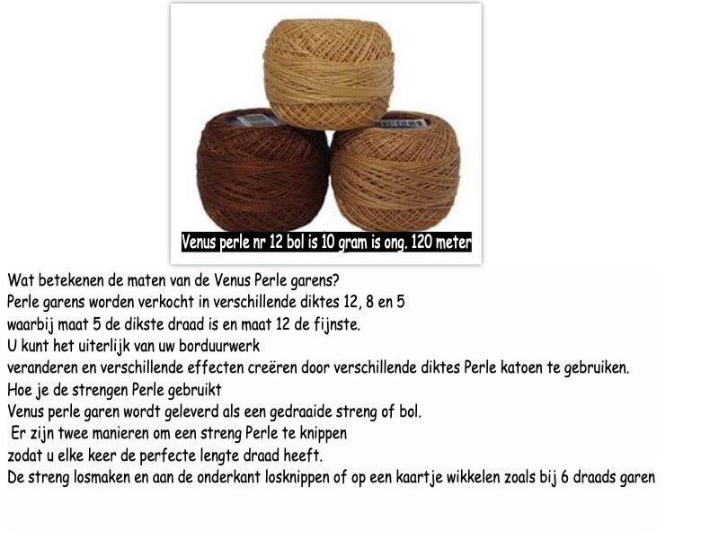 Venus borduurgaren Perle nr. 12