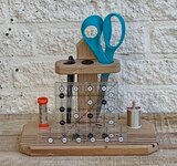 Houten organiser - 25 x 15 cm Massief eiken houten standaard . 