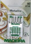 Madeira - Metallic - MAD-METALLIC-90#14 - Size 90/14  borduurnaald speciaal voor metalic garen.