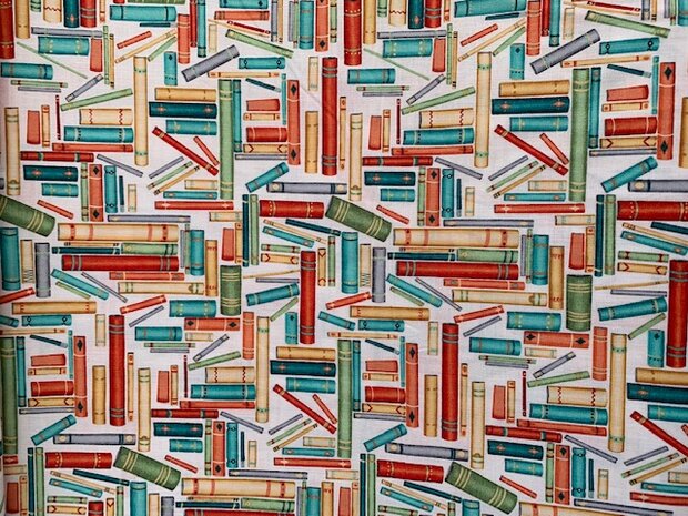 Perfect day - Windham fabrics - gekleurde boeken