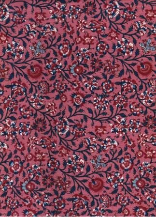 Gujarat - Red - DS1018-RED  -  Nieuw van Petra Prins  - Dutch Heritage fabrics 