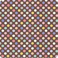 Tilda - medium dots - Plum garden collection Multi 130060 colour de stip is 7 mm.