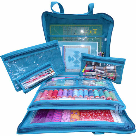 Organiser -Yazzii - Blauw&nbsp; - MAXIE Yazzii 3 pc bag.