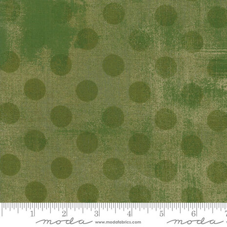 Moda - Grunge - Hits the spot - 32 Vert groen met groene stip