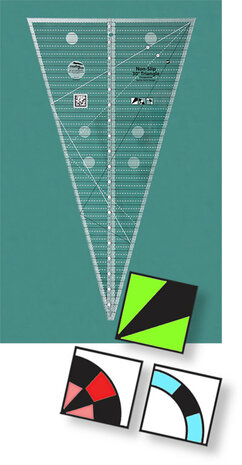 Creative Grids liniaal - non slip - 30 graden Triangle liniaal 