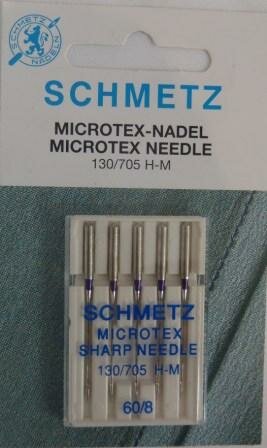 Schmetz - Microtex Needle - 130/705 H-M 60/8- 