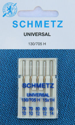 Schmetz - Universal Naadel- 130/705 H-J Mix dikte 70/10 (2) 80/12 (2) 90/14 