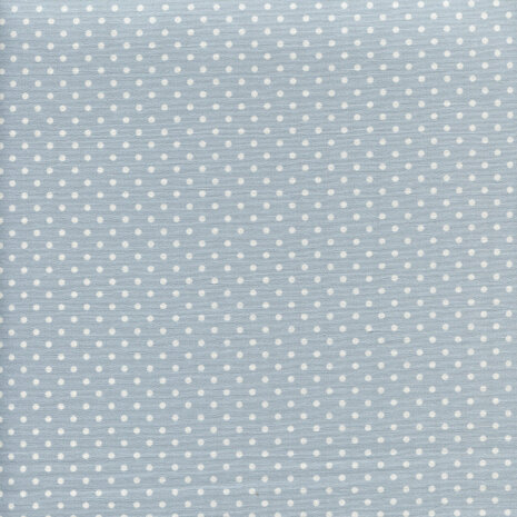 Sevenberry Japan - Dots - SB-88190-2-6 - Zacht antiekblauw achtergrond met witte stippen. Van Sevenberry - Japaans stof. SB-88190-2-6