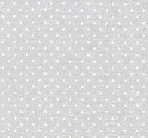 TT - Ballet - 4647 - grey. Een kleine  witte stip op een grijze ondergrond passend bij de stof met de ballet schoentjes