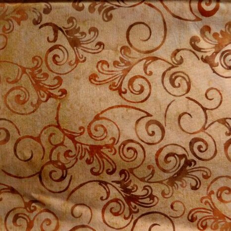 Bali Batiks - Robert Kaufman -Okergeel bruin   hand dyed bali batik fabric.