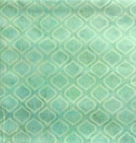 ali Batiks - HBB-Turkoois Green   Hand geverfde stof met bladeren en takken patroon. Uit het Bali Batik kollektion van Hoffman Fabrics