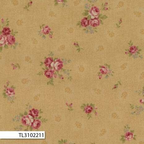 Antique Rose - Lecien - 31022-11  -  the new collection from Lecien -  Floral Collection - Antique Rose  -  small roses