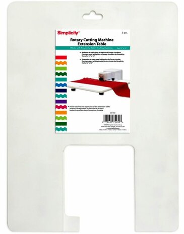 Aanschuiftafel voor een Rotary cutting machine - Simplicity.30,4 cm x 40,6 cm