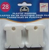 DMC - Plastic Floss Bobbins  -  28 plastic floss bobbins 