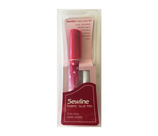 SEWLINE - Fabric Glue Pen - SEW-FAB-GLUE-PEN. Snel stof tijdelijk vast zetten voor het naaien,  ook zeer geschikt voor Engels paper piecing, droogt onzichtbaar op met water te verwijderen, navullingen beschikbaar.