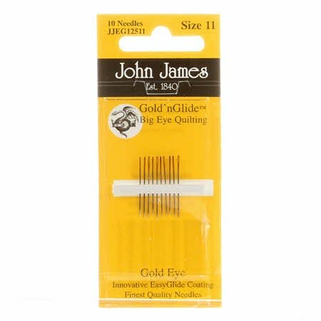 John James - Big Eye Quilting Size 11 - JJ-EG-JJ12511 - 10 stuks. Groot Oog