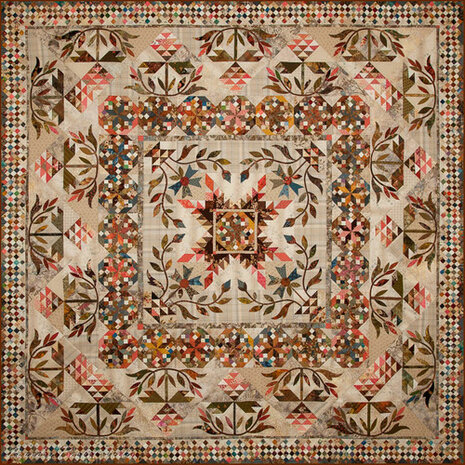 Common Bride - Edyta Sitar - LBQ-0281 -  Quilt is 86&quot; x 86&quot;  by Laundry Basket Quilts