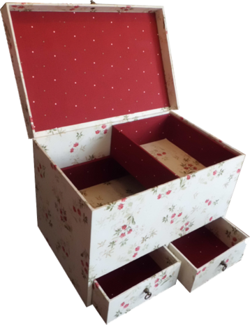 Bente Box - Rinske Stevens - 20,5x 31,5 x 20 cm Inhoud: Van karton deze voorgesneden doos.