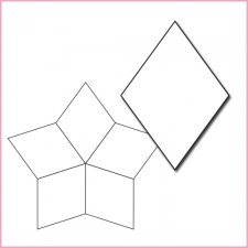 1.25 &nbsp;(1 1/4&quot;) &nbsp;5 Pointed Stars - &nbsp;Sue Daley - &nbsp;Pre cut papers - &nbsp;50 stuks