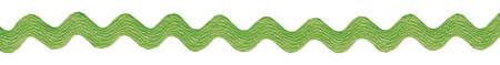 Zig zag band - Breed 1.25 cm - APPLE GREEN - GAN-077 &nbsp;- &nbsp;100% polyester - Geschikt voor allerlei projecten de prijs is per meter.