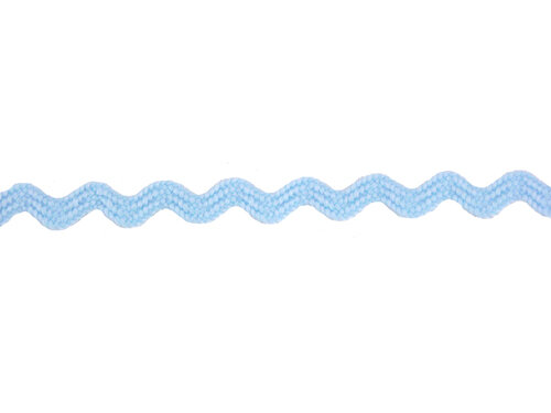 Zig-Zag - 100% Cotton - blauw 5 mm breed P