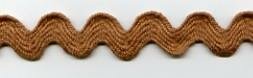 Jumbo Zig-Zag Ribbon - 100% Cotton - Caramel 2 cm breed