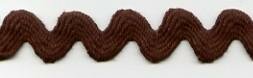 Jumbo Zig-Zag Ribbon - 100% Cotton - Caramel 2,5 cm breed