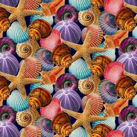 Reef life van Studio fabrics 