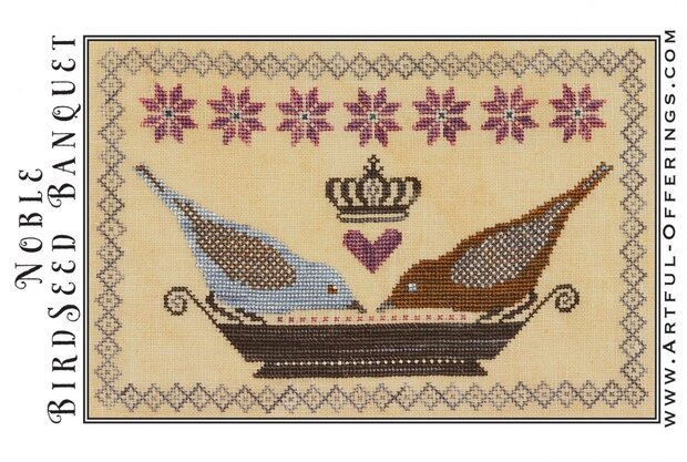 Borduurpatroon Noble birdseed banquet Artful offerings