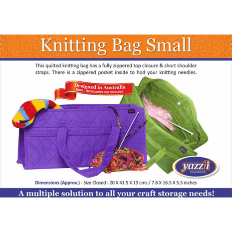 Yazzii knitting bag smal  zwart