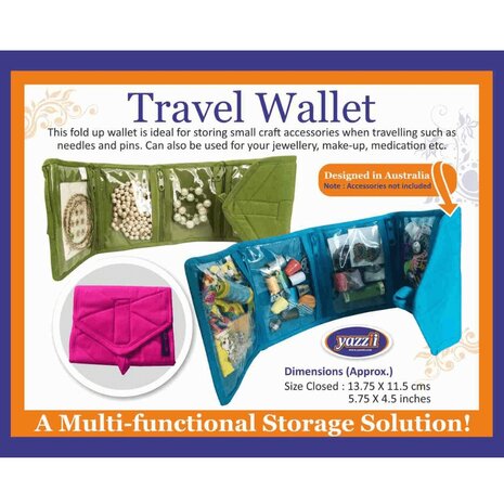 Yazzii Travel wallet green