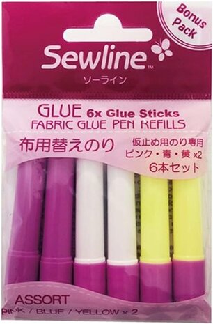 Sewline glue refills  bonuspak 6 sticks