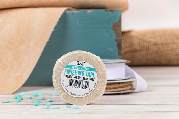 3/4 inch Kruissteken Finishing tape  double sided acid free