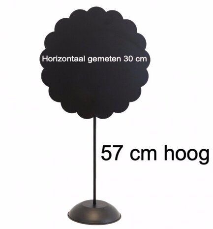  Zwarte standaard 57 cm x 30 cm Magnetisch