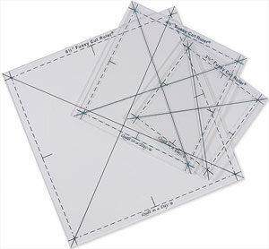 Fussy cut trio 2 linialen 3,5 - 4,5 - 6,5 inch 