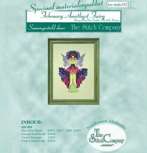 Materialenpakket voor het patroon  February Amethyst Fairy van Nora Corbett