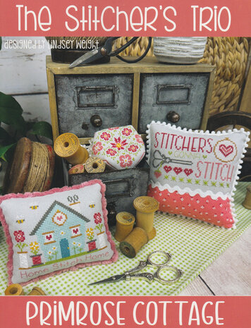 Borduurpatroon The stitcher&#039;s trio van Primrose cottage