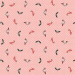 Andover - Pamper shoes - 2311 P  pink stippelstof met schoentjes