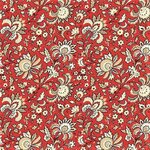 Andover - Riviera Rose - Renee Nanneman 9085 RN Nieuwe collectie in Jacobean red 100% katoen 1n 110 cm breed