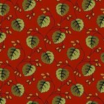 Andover - Holly Berry - 8545 R  Een roodbruine tint met een klein bladmotief.