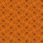 Andover - 8540 O - Marmalade een warme kerry tint met een klein bloem met takje motief