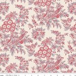 Jane Austen - At Home - C100016 Charlotte Off white ondergrond met bloemen. 