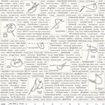 Lori Holt - Bee backgrounds - C6391  grijze tekst