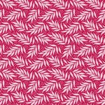 Tilda - Harvest - Berry leaf Red nr. 481513  Een fuchsia/rode  ondergrond met lichte takjes.