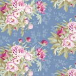 Tilda - Woodland - Hazel Blue- 100282  110 cm breed en 100% katoen