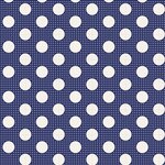Tilda Medium Dots - 7 mm Donkerblauw met een witte stip.