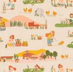 Dahlia's garden - Grow & harvest - AGF  100% katoen en 110 cm breed