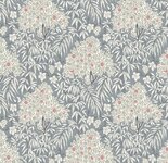 Liberty - The Winterbourne Collection -  Woodhaze nr. 5740B  Zacht pink met grijs en off white bloementjes bomen  met takken The Winterbourne collection. 
