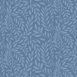 Liberty - English Garden - Leaf Trail Mooie tint blauw met takjes. 