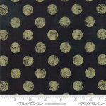  Moda - Grunge - Hits the spot - 99M Onyx met goudkleurige stip Quiltstof
